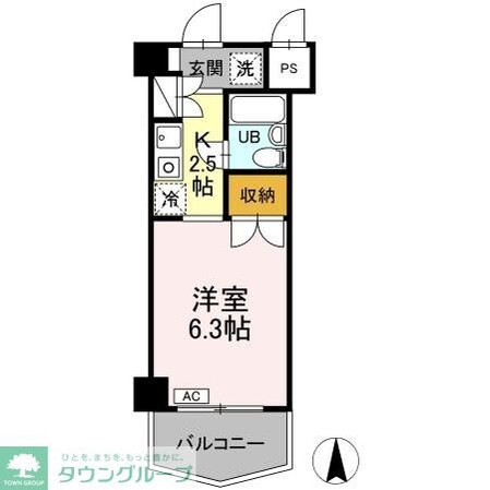 ジュネス西生田の物件間取画像